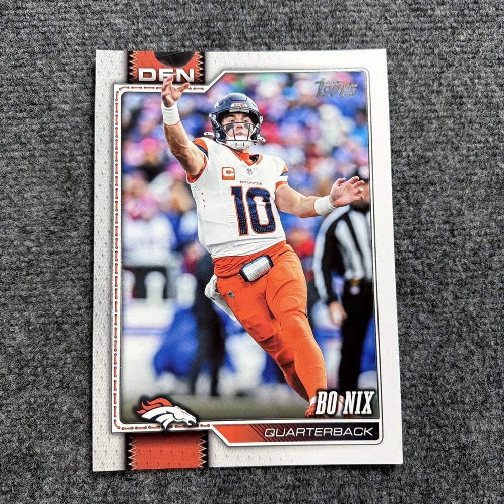 BO NIX 2026 Topps Flagship Football Oversized Card SBOC-2 Broncos QB Large Base